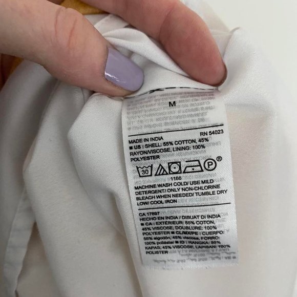 Lined Midi Cotton-blend Dress - Picture 5 of 5